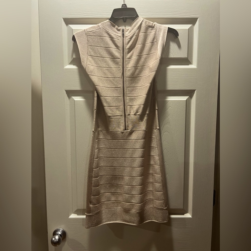 French Connection Miami Spotlight Bandage Bodycon Dress EUC size 8 - Picture 3 of 3